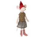 14-2704-00 Maileg christmas mouse girl medium med nederdel - Tinashjem